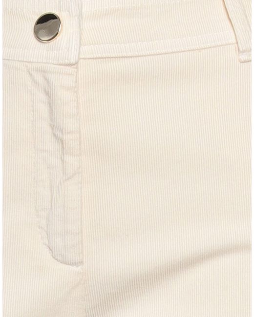 Pennyblack White Pants Cotton, Elastane