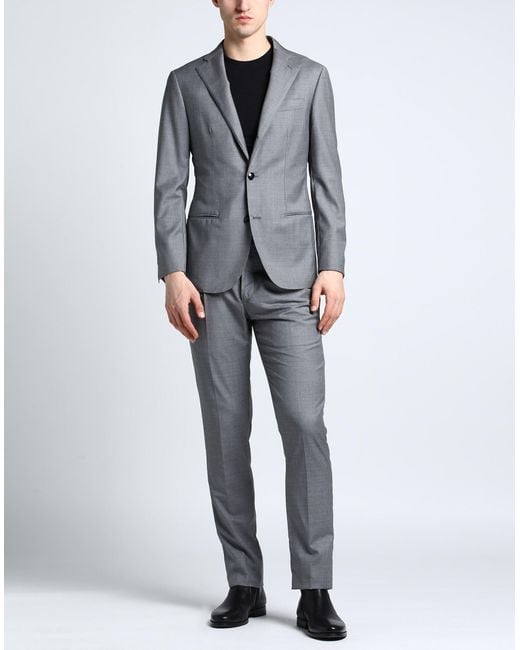 Barba Napoli Gray Suit for men