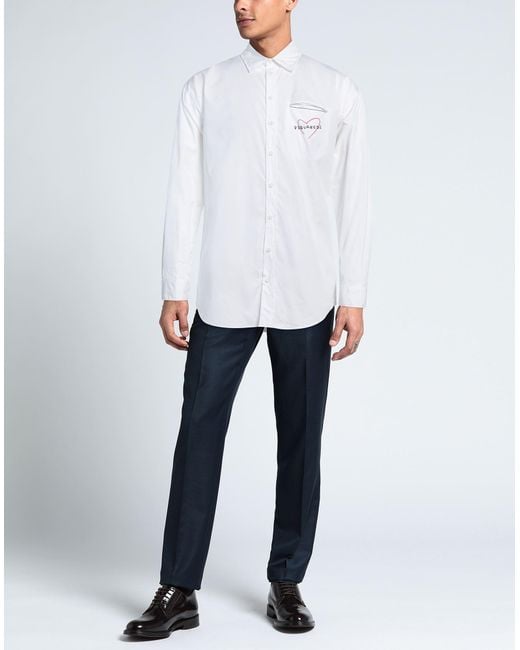 Camicia di DSquared² in White da Uomo