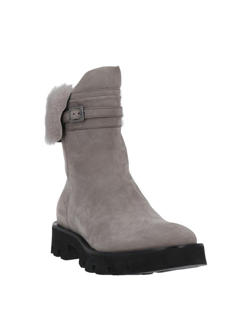 Fabiana Filippi Gray Light Ankle Boots Soft Leather