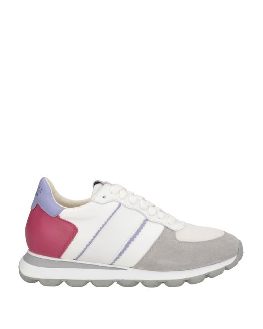 Geox White Trainers