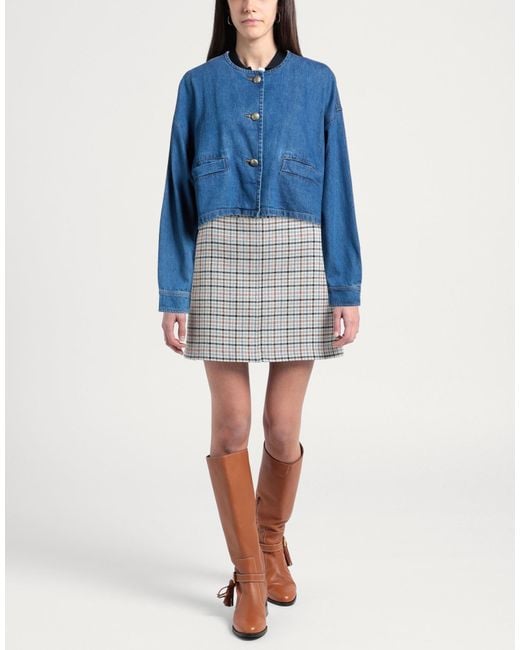 Xirena Blue Denim Outerwear Cotton
