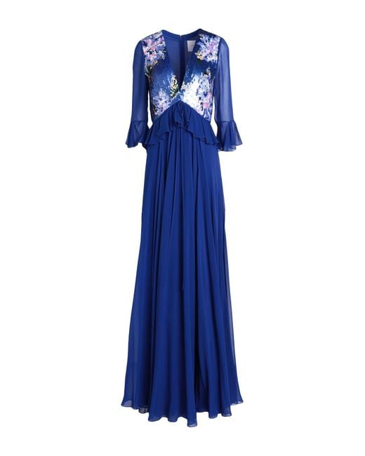 Vestido largo Carolina Herrera de color Blue
