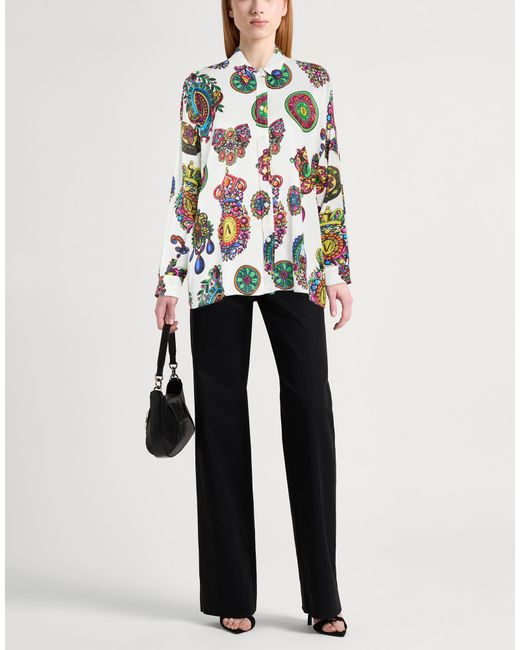 Versace Jeans Couture White Shirt Viscose