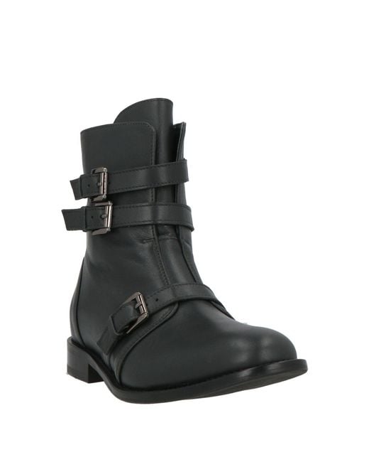 Cerruti 1881 Black Ankle Boots Cow Leather
