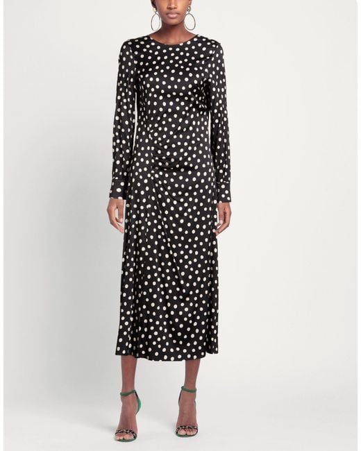 Shirtaporter Black Midi Dress