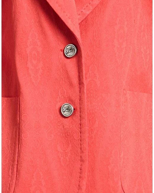Etro Pink Blazer Cotton, Elastane