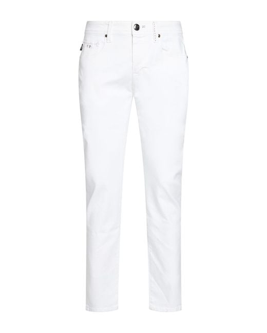 Tramarossa White Jeans Cotton, Polyester, Elastane for men