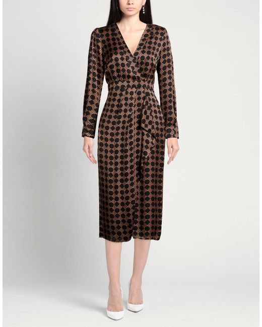 Nenette Brown Midi Dress