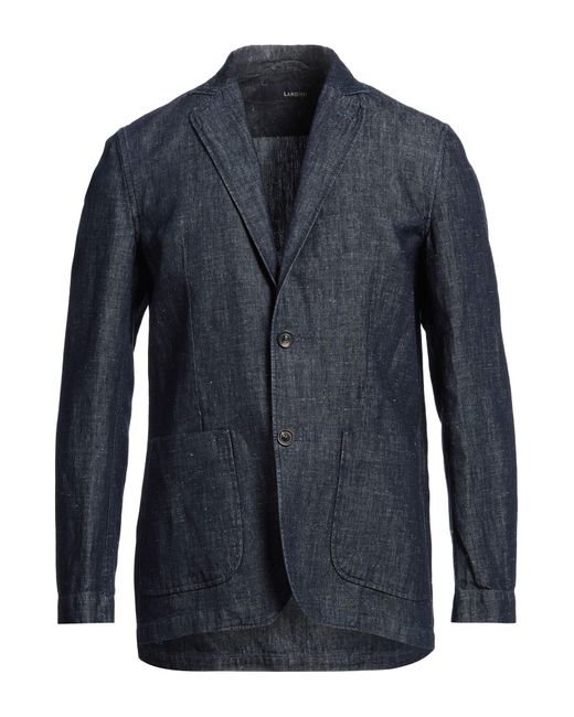 Lardini Blue Blazer Linen, Cotton for men