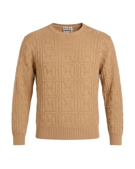 Pullover di Richmond X in Natural da Uomo