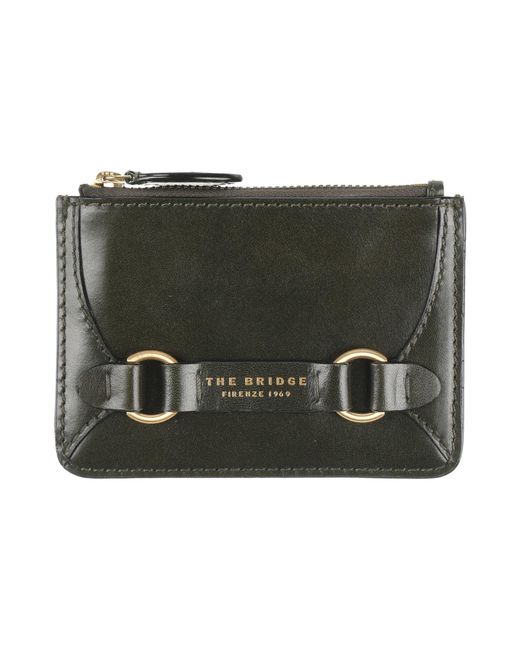 The Bridge Black Dark Coin Purse Leather