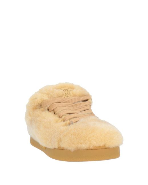 Céline Natural Sneakers Shearling