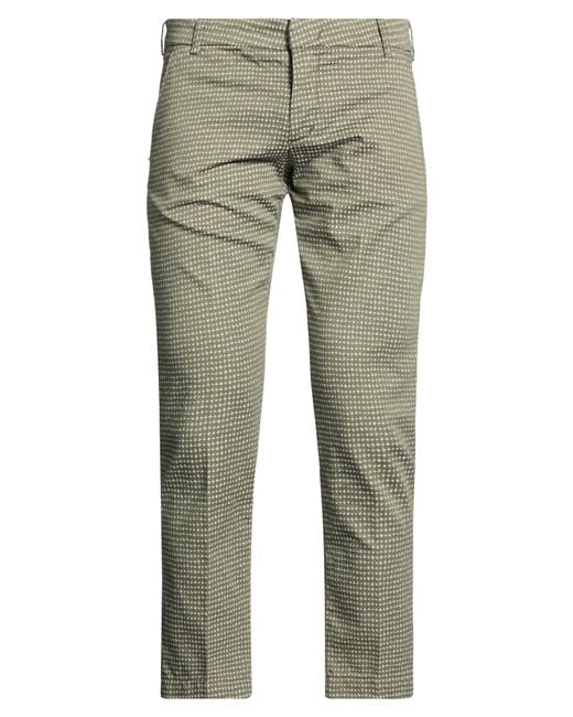 Entre Amis Green Pants Cotton, Polyester, Elastane for men