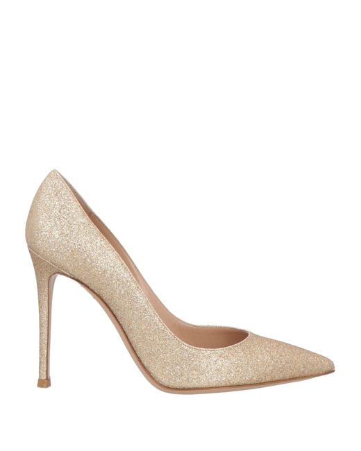 Gianvito Rossi White Pumps Textile Fibers