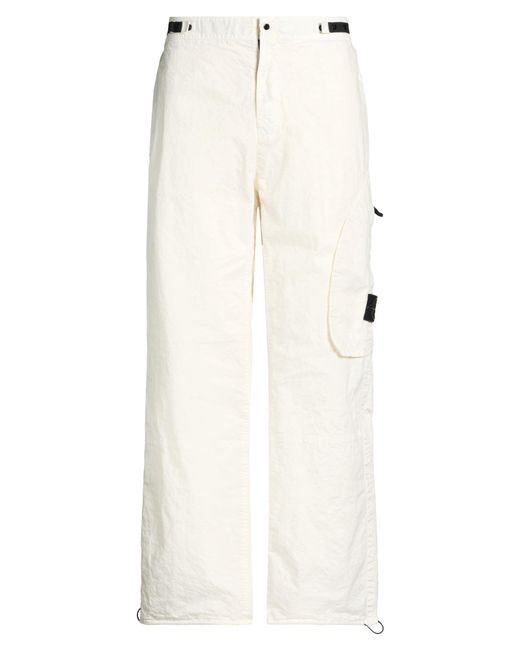 Stone Island White Trouser for men
