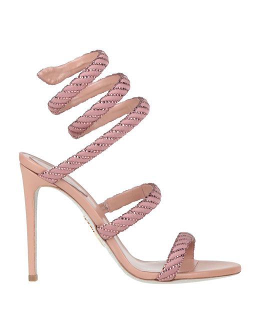Rene Caovilla Pink Sandals