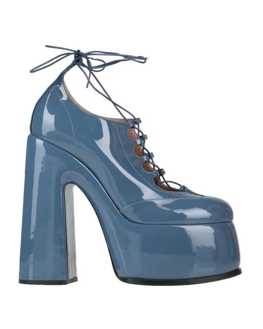 Casadei Blue Lace-up Shoes