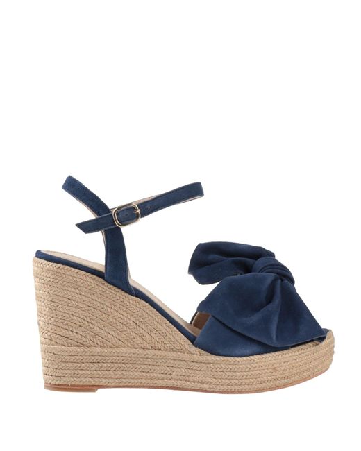Paloma Barceló Blue Espadrilles Leather