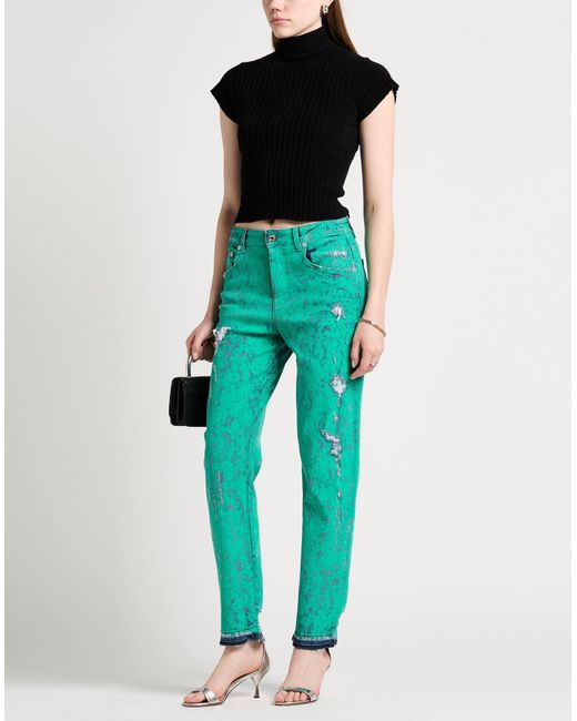 Dolce & Gabbana Green Jeans Cotton, Elastane