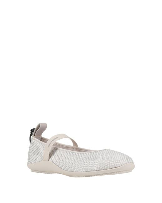Peuterey White Ballet Flats