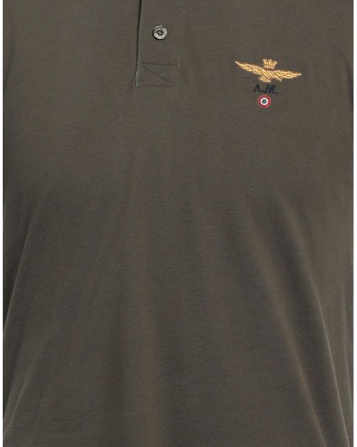 Aeronautica Militare Gray Polo Shirt for men