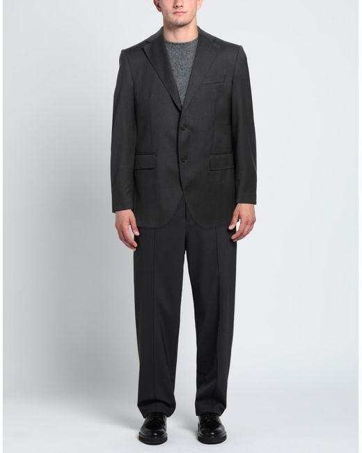 Lubiam Black Blazer for men