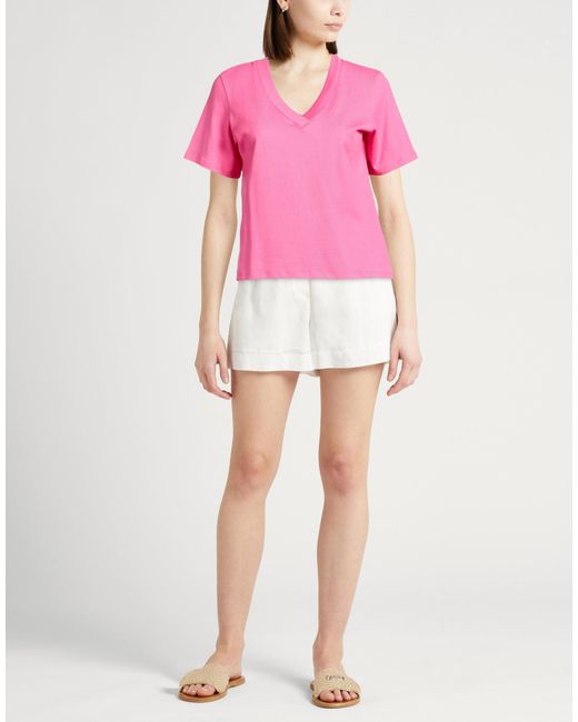 Majestic Filatures Pink Fuchsia T-Shirt Organic Cotton