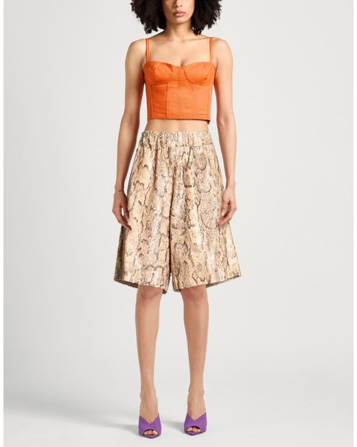 Dries Van Noten Natural Shorts & Bermuda Shorts Cotton