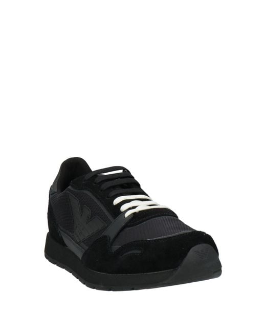 Emporio Armani Black Trainers for men