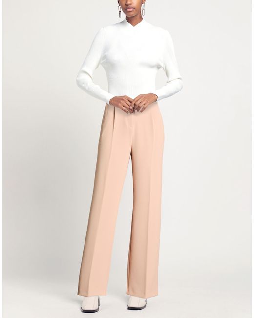 Nenette Natural Pants Polyester, Elastane