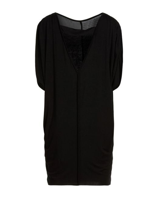 Thom Krom Black Mini Dress Viscose, Elastane