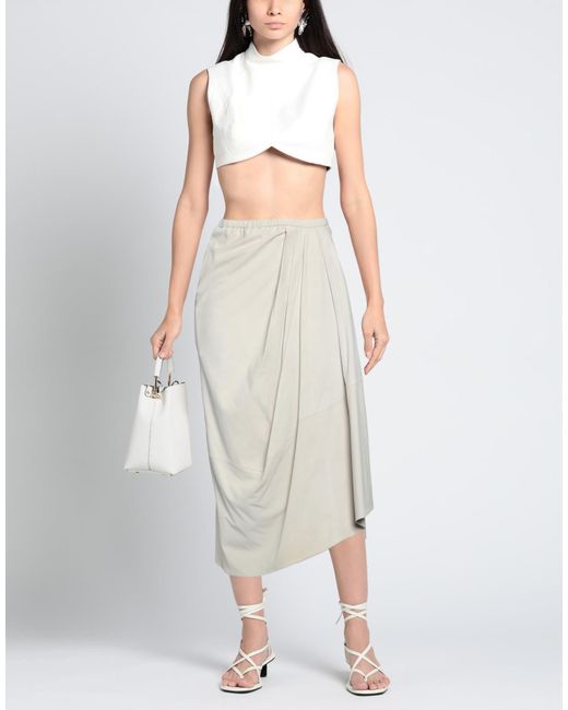 Gentry Portofino White Midi Skirt