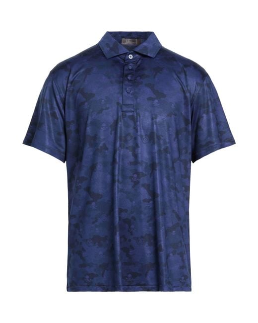 G/FORE Blue Polo Shirt Polyester, Elastane for men