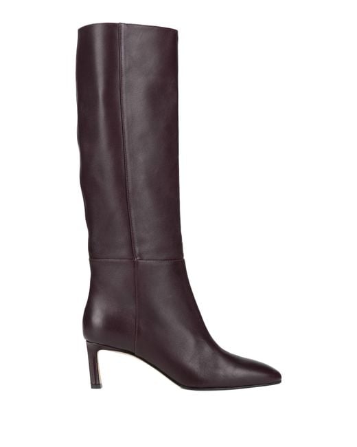 Sergio Rossi Brown Plum Boot Leather