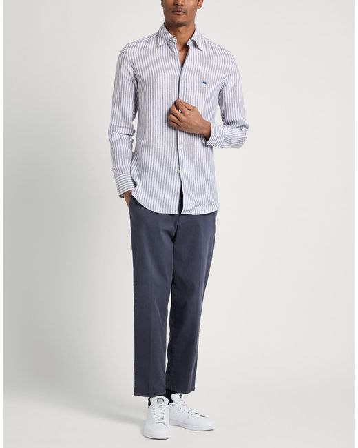Aglini Blue Pants Cotton, Elastane for men