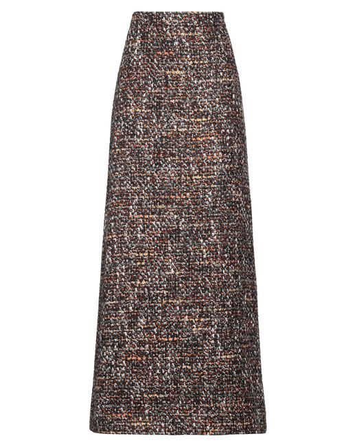 Dolce & Gabbana Brown Maxi Skirt