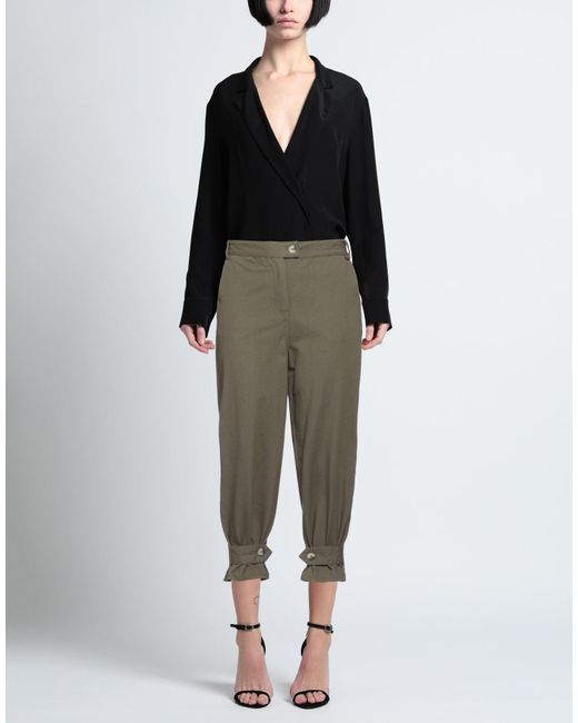 ALESSIA SANTI Green Pants Cotton
