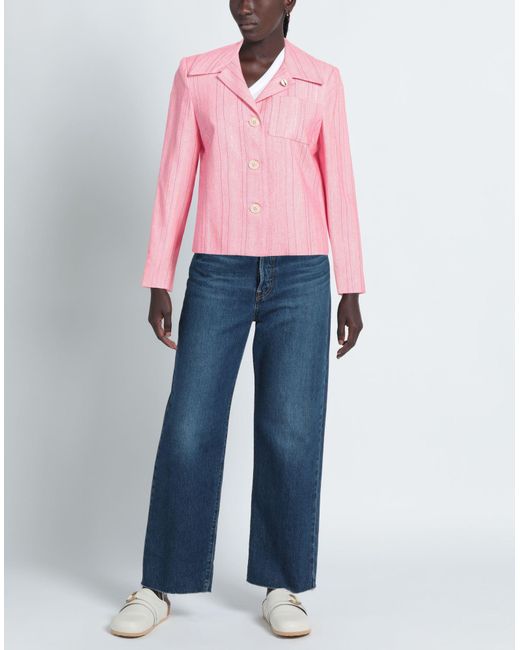 Shirtaporter Pink Blazer Viscose, Cotton, Polyester, Lurex