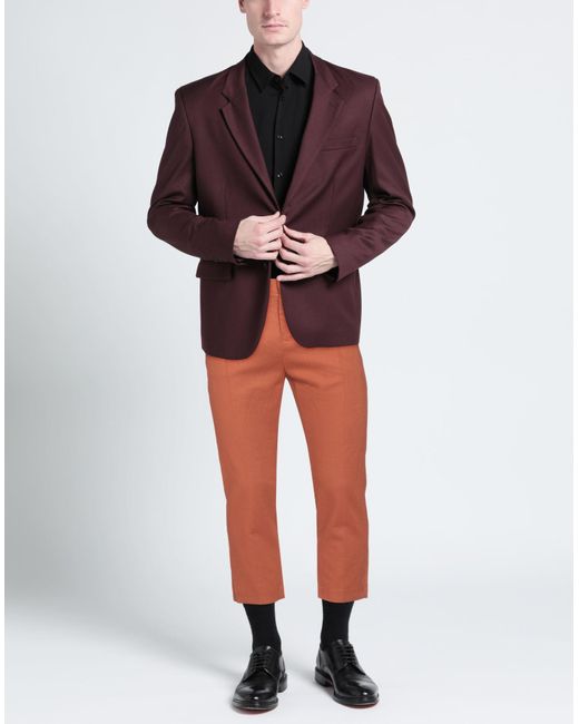 Grey Daniele Alessandrini Orange Pants for men