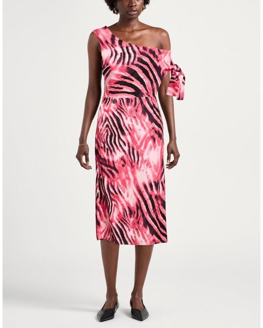 Gaelle Paris Red Midi Dresses