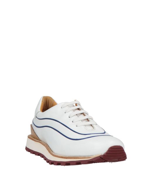Testoni White Sneakers Leather for men