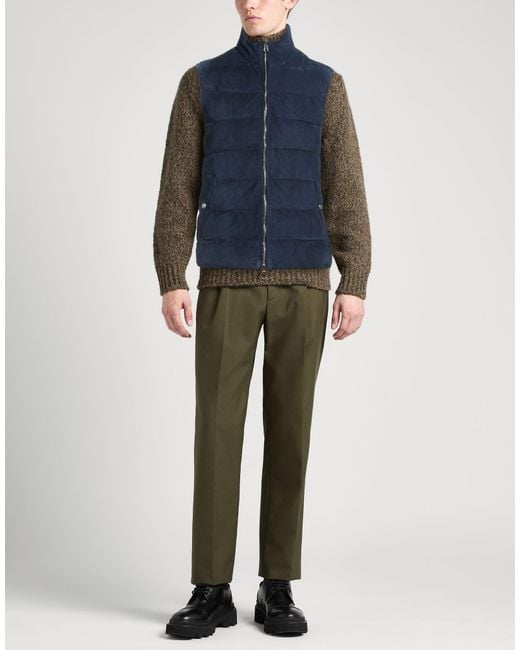 Eleventy Blue Vest Lambskin for men
