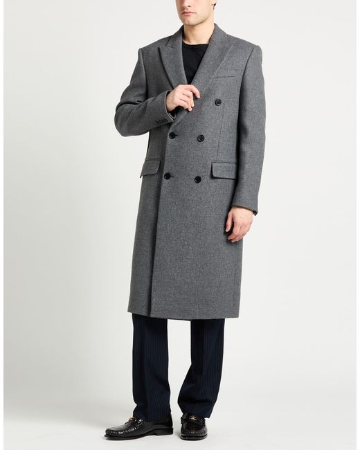 Karl Lagerfeld Gray Coat for men