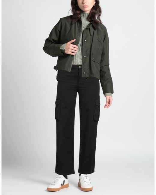 Douuod Black Pants Cotton, Elastane
