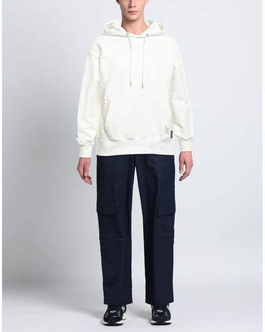 ANDERSSON BELL White Ivory Sweatshirt Cotton, Polyester for men