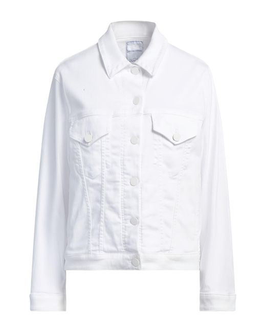 Jacob Cohen White Jeansjacke/-mantel