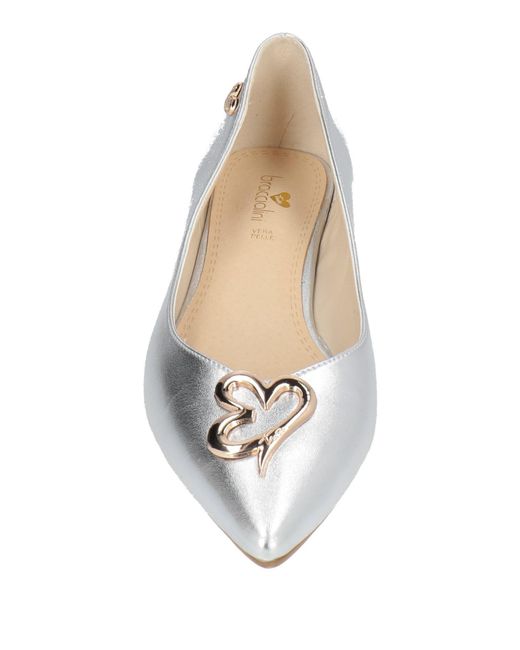 Braccialini White Ballet Flats