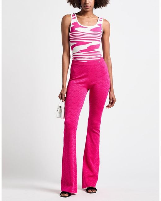 Missoni Pink Fuchsia Bodysuit Viscose, Elastane, Polyester