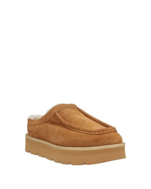 Clarks Brown Camel Mules & Clogs Leather